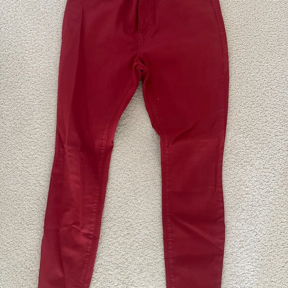 Frame Le High Skinny Jeans in Red Coated Stretch -  29 - Picture 1 of 9